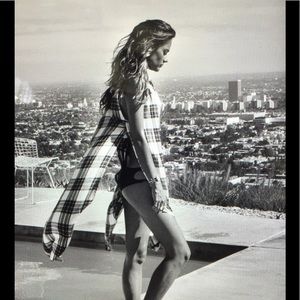 Rails Jordyn button long shirt top blouse tunic